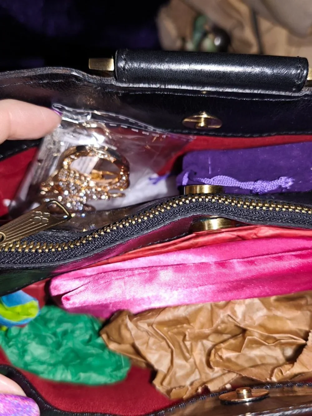 Patricia Nash Empoli Satchel in Tropical Escape & Fossil Wallet
